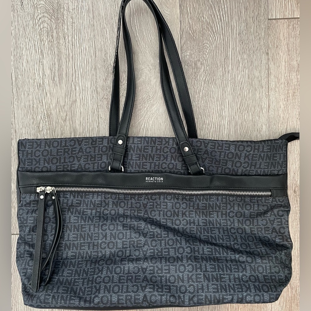 Kenneth Cole Reaction Black Logo Tote